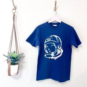 Billionaire Boys Club Blue Astronaut Helmet Short Sleeve Graphic Tee Size S